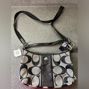 Brand new coach SV/Black White/Black - shoulder or crossbody options